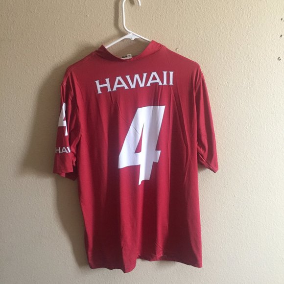 White  Hawaii Hybrid Polo Jersey Tops - Picture 7 of 16